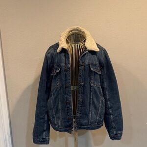 Zara Boys Denim Jacket with Sherpa Lining